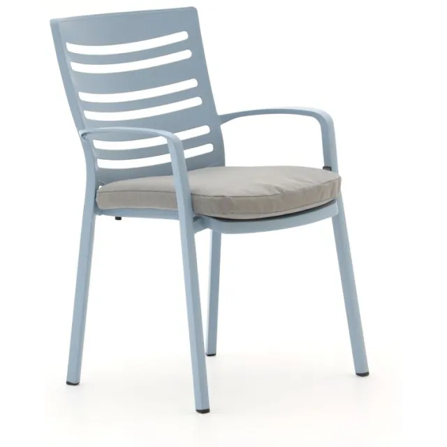Hartman tuinmeubelen Hartman Alexandra dining tuinstoel stapelbaar Blauw