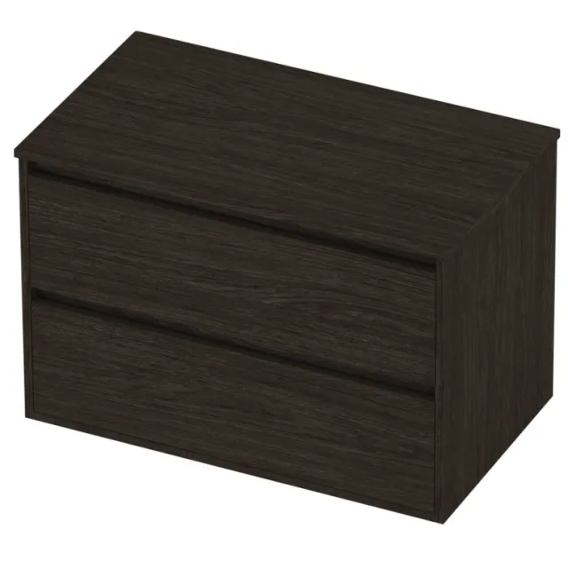Proline Deck Badmeubelset Greeploos Symmetrisch Kader 80x46x54 cm Mokka Oak Eiken