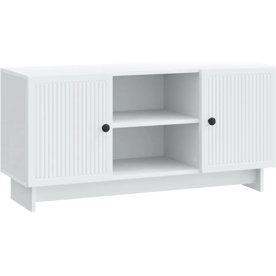 vidaXL TV-kast 102 x 34,5 x 50 cm Wit Bewerkt hout, foto 3