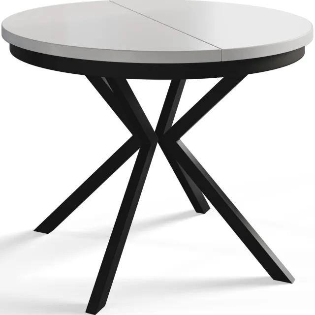 ALPİ Alpi Moebel - Ronde Tafel Uitschuifbare Bergo 90-170 cm - Wit