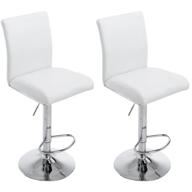 Luxe Comfort Torino 0230 barkrukken (set van 2) - kunstleer - wit