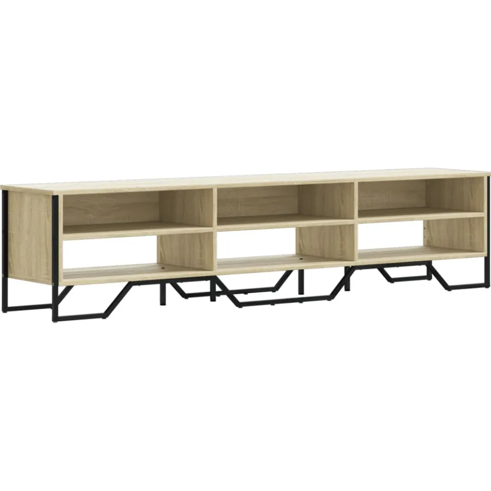 vidaXL Tv-meubel 180x34x41 cm bewerkt hout sonoma eikenkleurig, foto 3