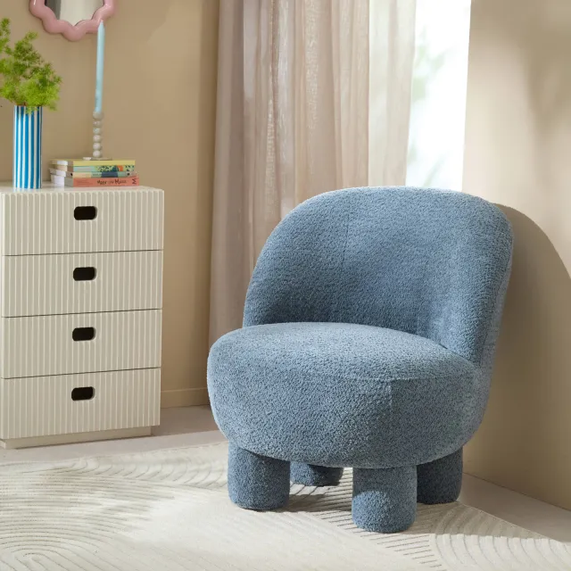 NOUS Living fauteuil Cali blauw, foto 2