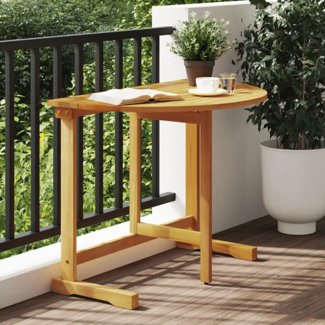 vidaXL Balkontafel inklapbaar 90x60x72 cm massief acaciahout bruin, foto 2