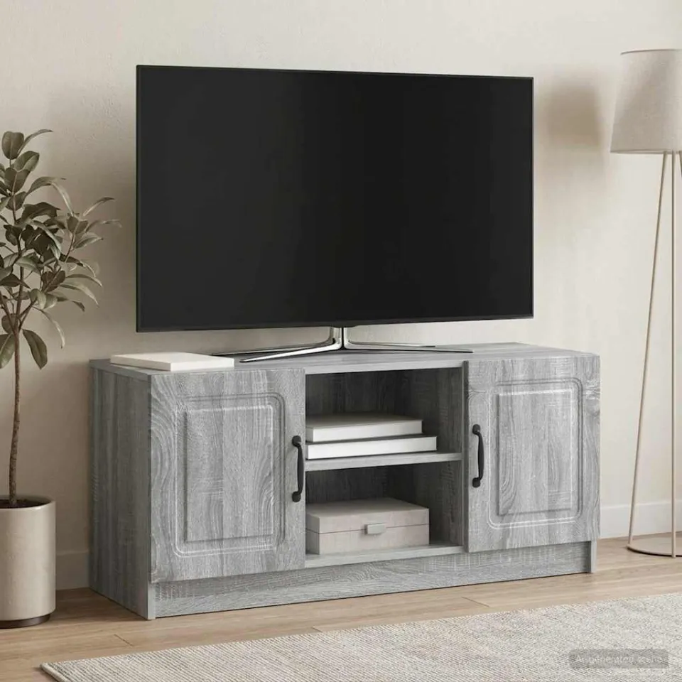 vidaXL TV-kast Grijs sonoma 102 x 34,5 x 47 cm Bewerkt hout, foto 4