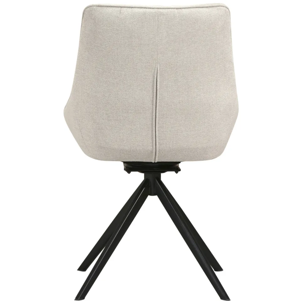NOUS Living Loren eetkamerstoel beige, foto 3