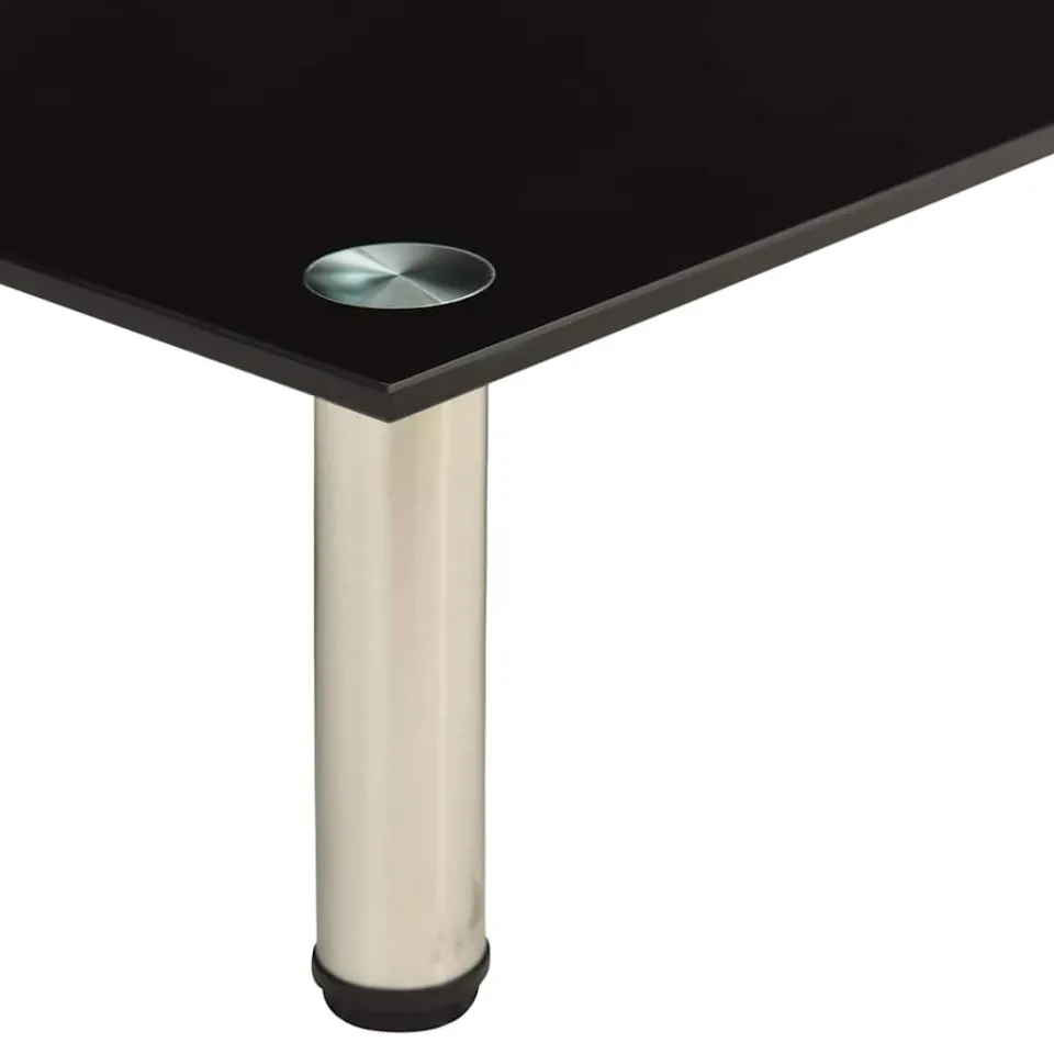 vidaXL Tv-meubel 60x35x17 cm gehard glas zwart, foto 4