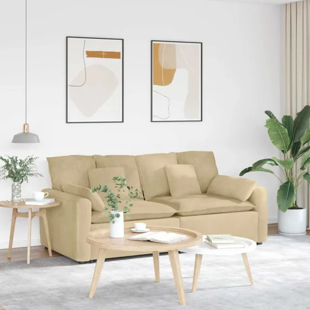 vidaXL Modulaire bank met kussens grijsgroen