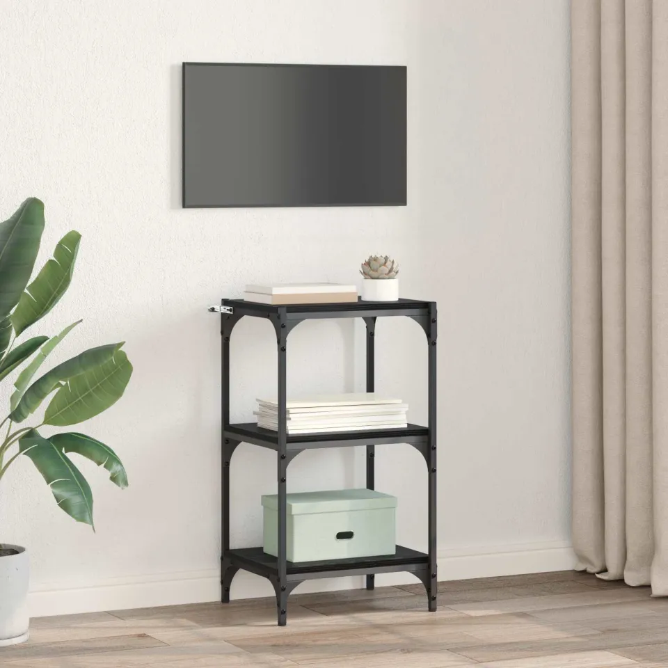vidaXL Boekenkast Zwart eiken 40 x 33 x 70,5 cm, foto 4