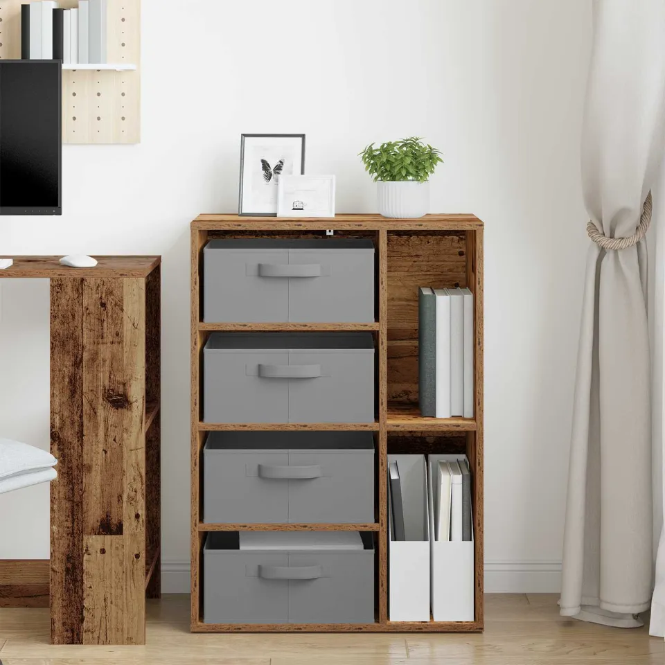 vidaXL Dressoir Oud hout 60 x 33,5 x 84 cm bruin, foto 3