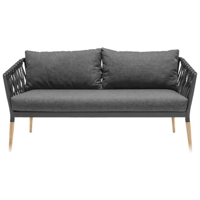 Vega Outdoor sofa Asola 2-zits; 162x80x76 cm (BxDxH); antraciet