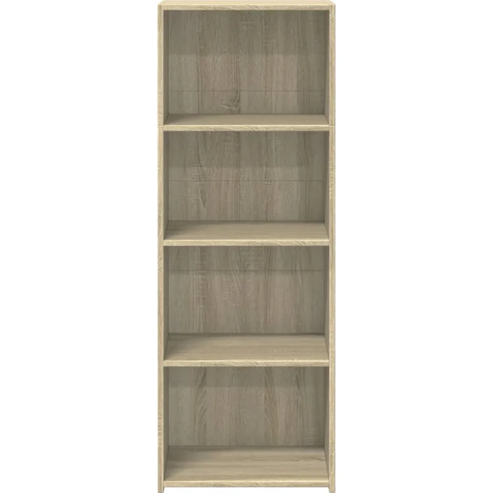 vidaXL Hoge kast 45x41x124 cm bewerkt hout sonoma eikenkleurig Bruin