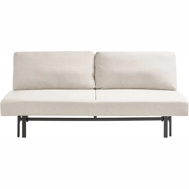 Beliani ROYKKA - Slaapbank - Gebroken wit - Polyester