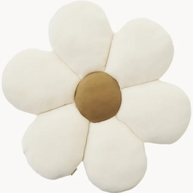 Kids Concept Kindervloerkussen Flower Wit