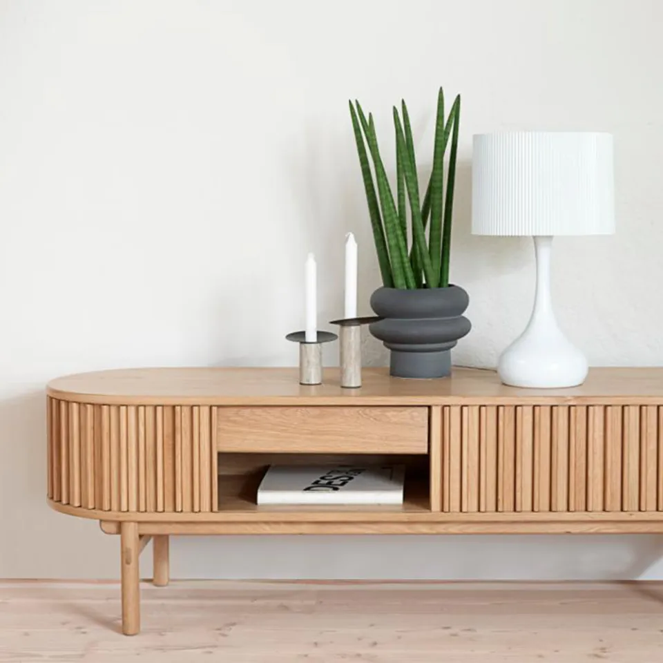 Olivine Kjeld houten tv meubel naturel - 160 x 45 cm, foto 4