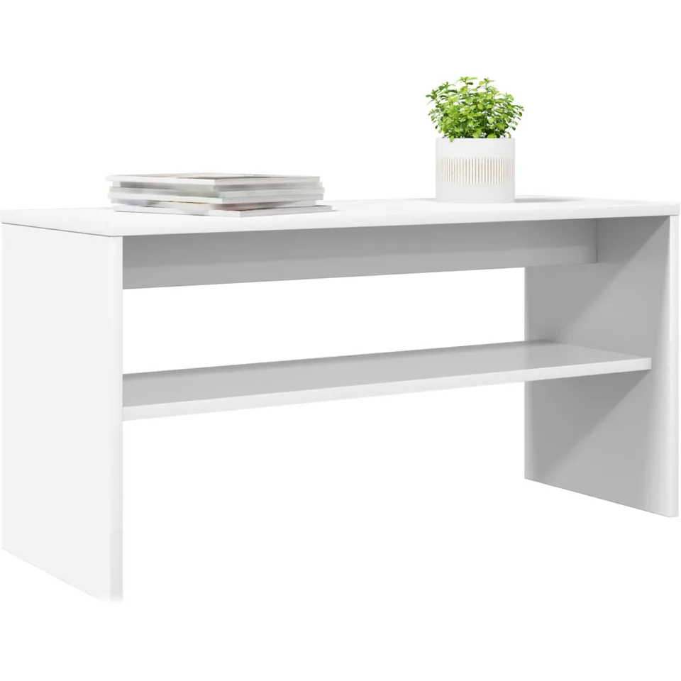 vidaXL TV-kast 80 x 30 x 40 cm Wit Bewerkt hout