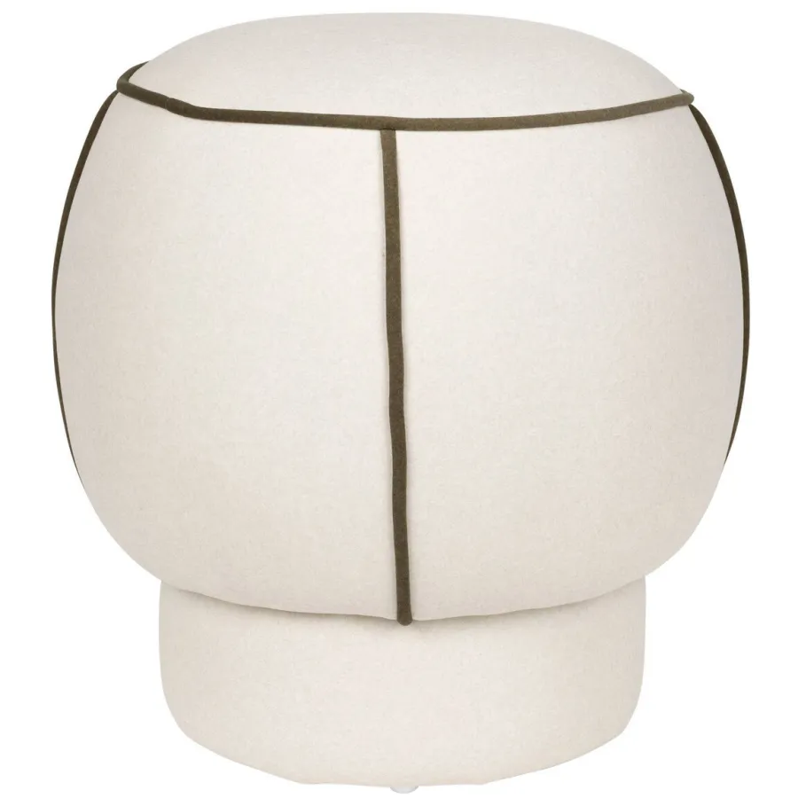 Housecraft Living Marina Poef Rond 45 cm Wit, foto 6