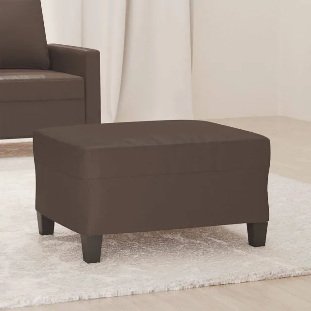 vidaXL Voetenbank 70x55x41 cm kunstleer bruin, foto 2