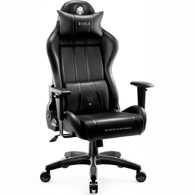 Diablo Chairs Gaming stoel X.One 2.0 - Bureaustoel verstelbaar - King size - Zwart