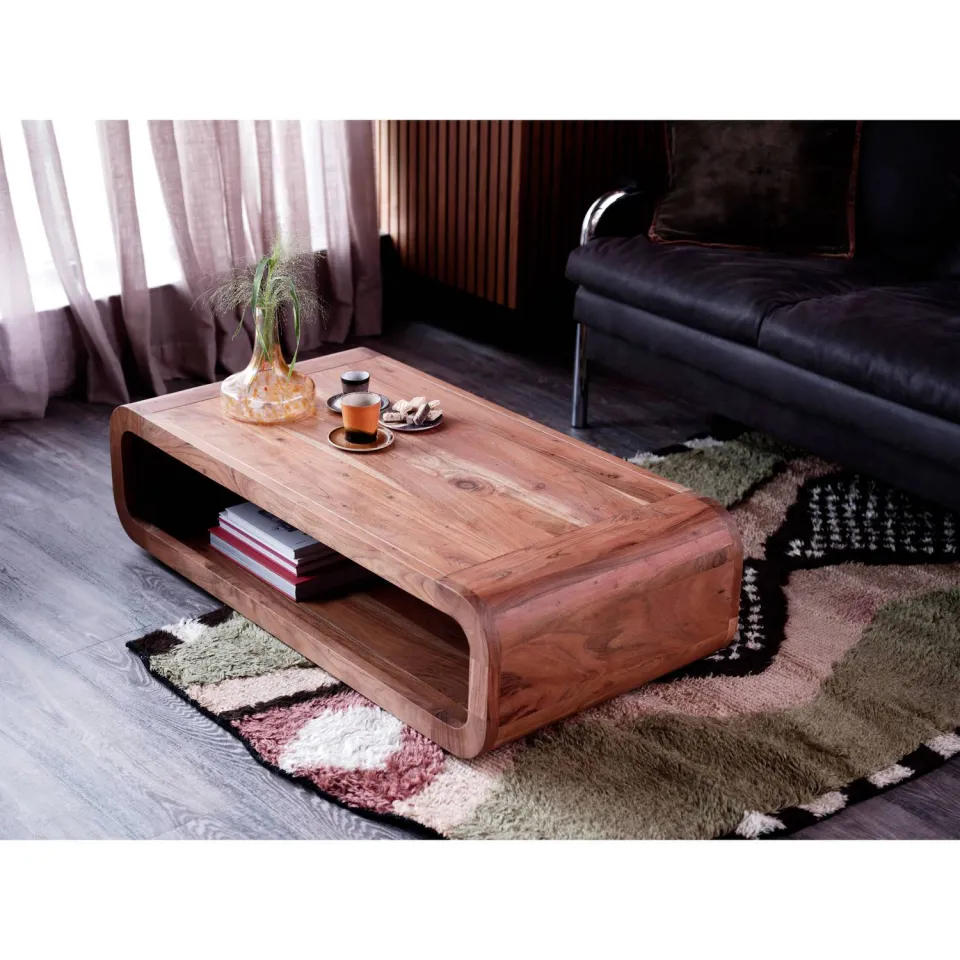 WOOOD Kin Salontafel - Hout - Naturel - 32x120x60, foto 2