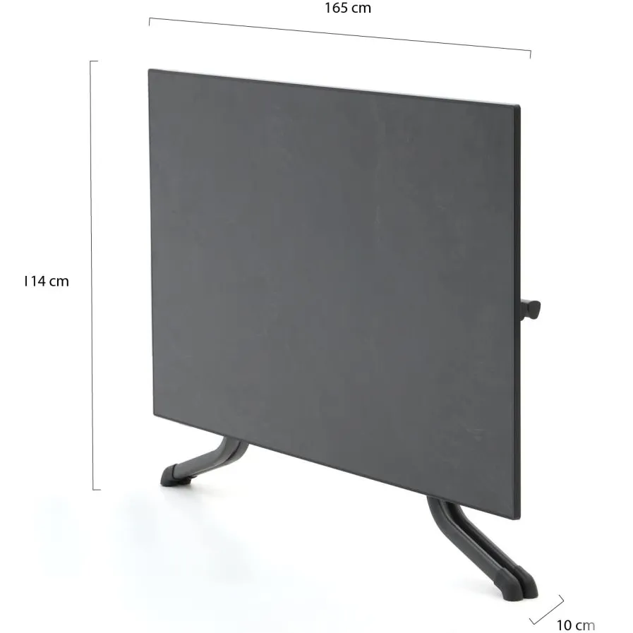 Sieger Vivodur klaptafel 165x95x73cm grijs, foto 2