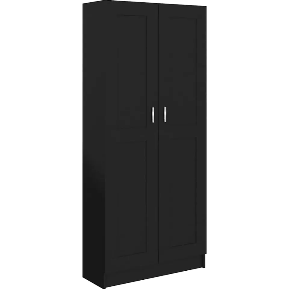 vidaXL Boekenkast 82,5x30,5x185,5 cm bewerkt hout zwart, foto 3