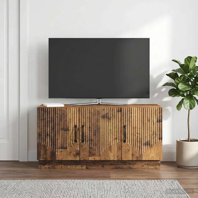 vidaXL Tv-meubel 99 x 34,5 x 47 cm Oud hout Bewerkt hout bruin, foto 2