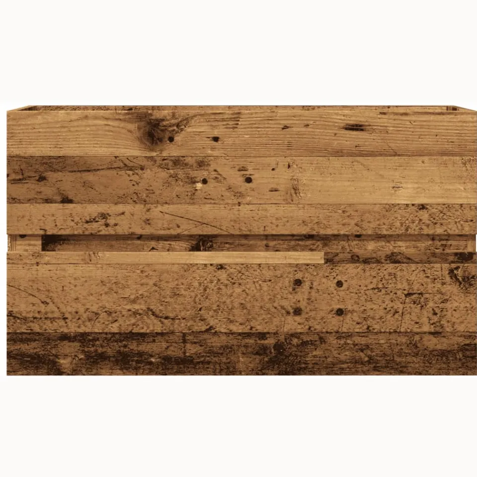 vidaXL Badkamerwandkast 80x38,5x45 cm bewerkt hout oud houtkleurig bruin, foto 4