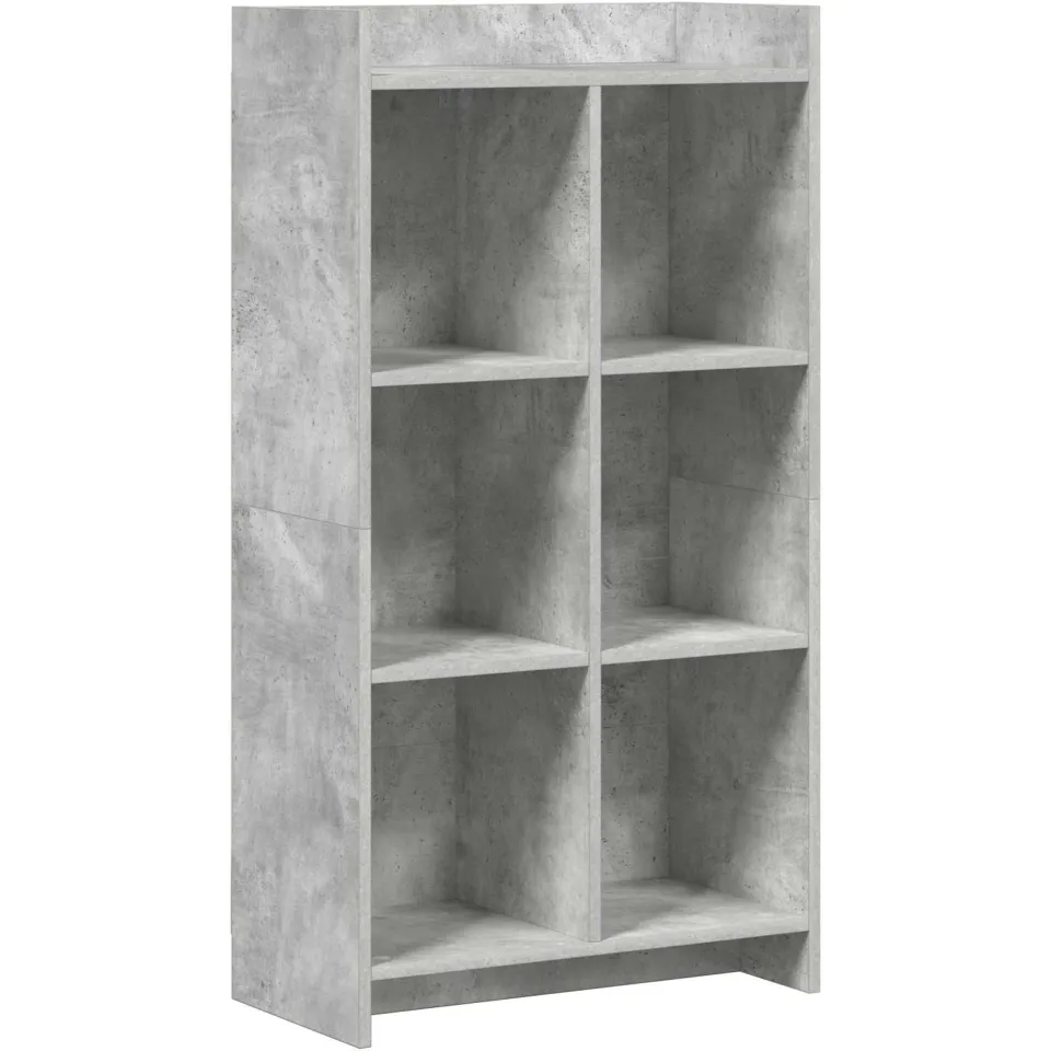 vidaXL Boekenkast Concerte Grijs 59 x 30 x 111 cm Bewerkt hout, foto 3