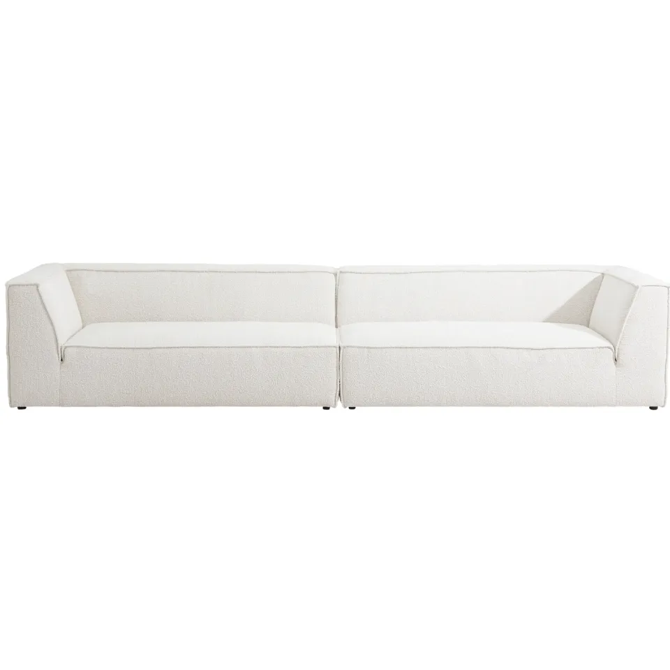 NOUS Living Newton 4-zitsbank crème bouclé