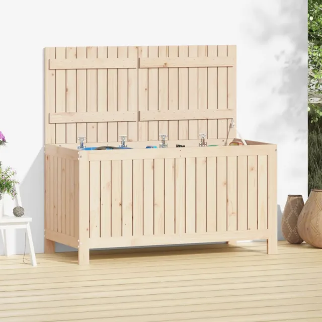 vidaXL Tuinbox 121x55x64 cm massief grenenhout bruin, foto 2