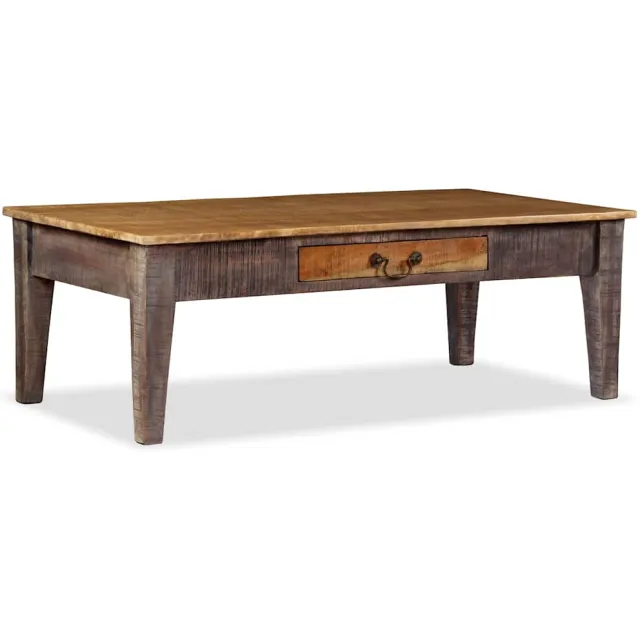 vidaXL Salontafel vintage stijl 118x60x40 cm massief hout Bruin