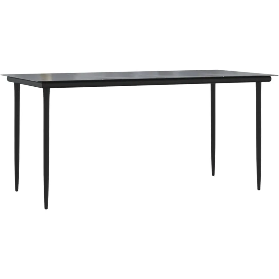 vidaXL 7-delige Tuinset met kussens poly rattan zwart, foto 4