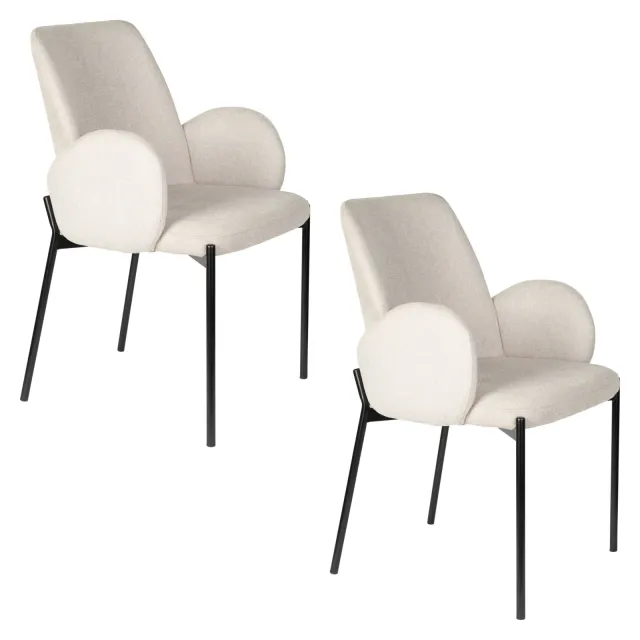 Housecraft Living Tjarda eetkamerstoel grijs