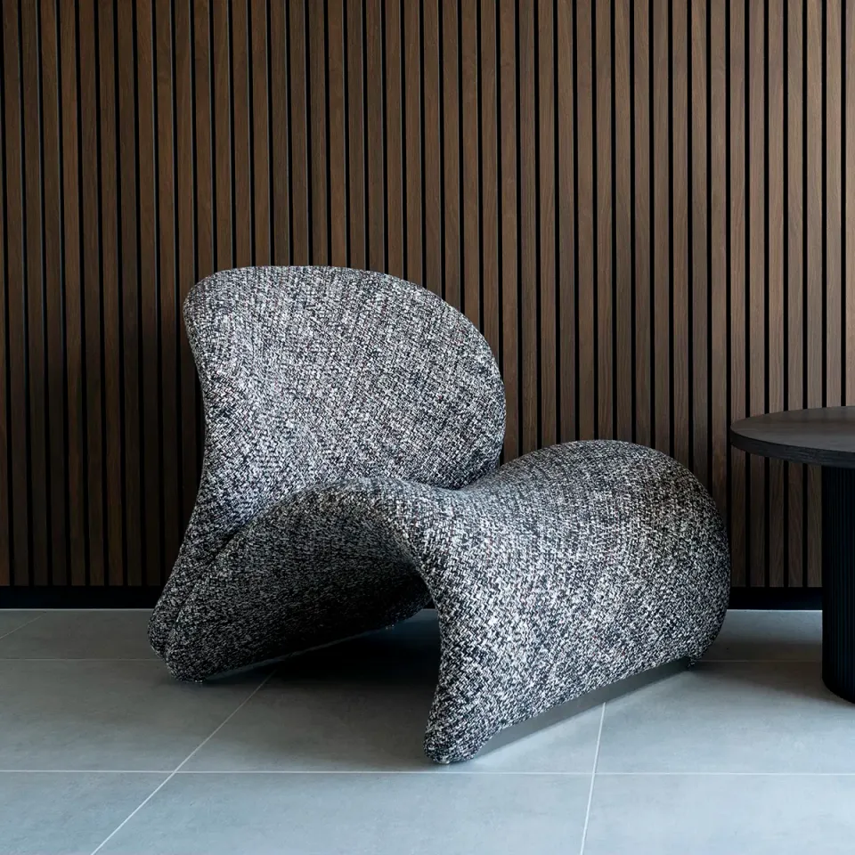 Artichok Gaia lounge fauteuil donkerbruin gemêleerd bruin, foto 5