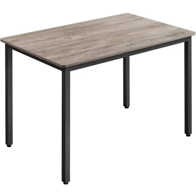Klarven Eettafel Greige-Zwart - Eettafel Zwart - Industriële Bartafel - Eettafel - Voor 4 Personen, Draagvermogen 120 kg