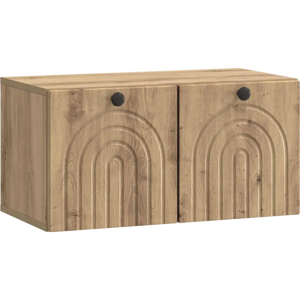 vidaXL Wandbeugel TV-kast 59,5 x 31 x 30 cm Artisanaal eiken Bruin