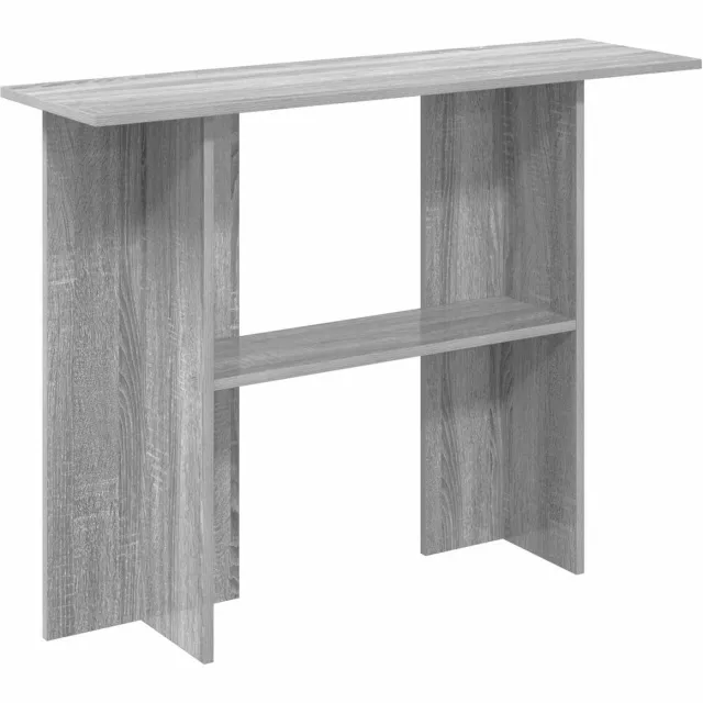 vidaXL Wandtafel - Grijs - sonoma - 100 - x - 30 - x - 75 - cm - Bewerkt - hout Grijs sonoma