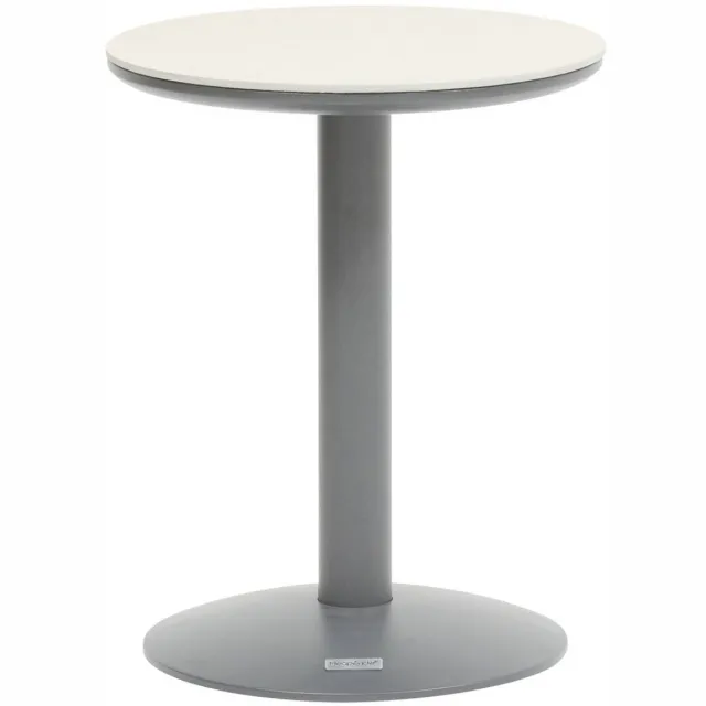 Hespéride Tuinbijzettafel van aluminium en steen SOLETIA gris graphite