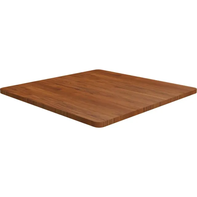 vidaXL Tafelblad vierkant 80x80x2,5cm behandeld eiken donkerbruin