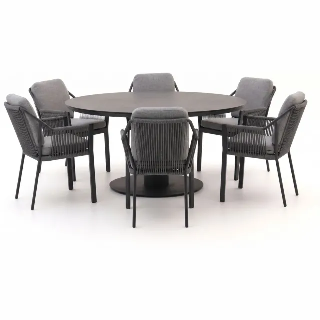 Tierra Outdoor Liv/La Fonte ø150cm dining tuinset 7-delig