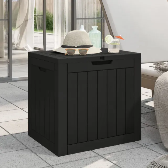 vidaXL Tuinbox 55,5x43x53 cm polypropeen zwart, foto 2