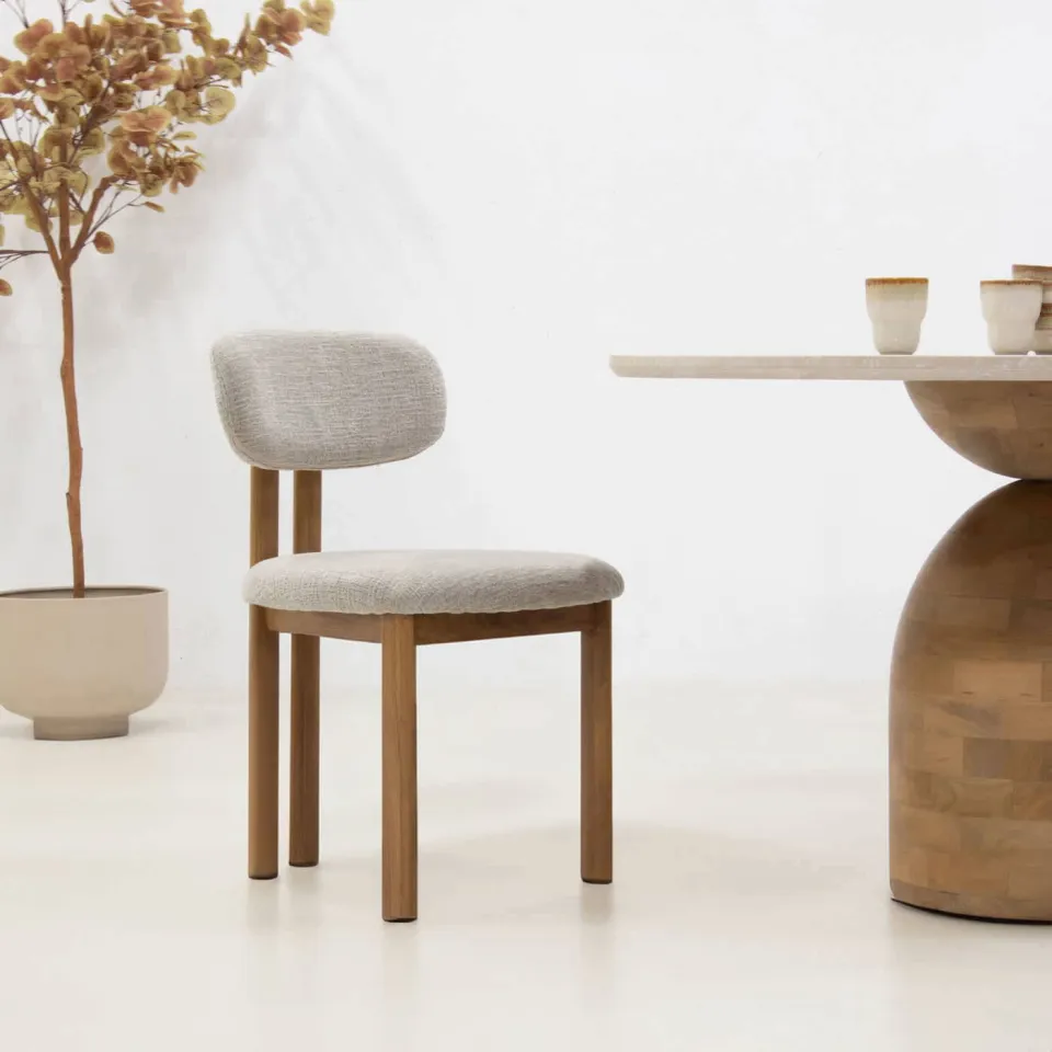 Giga Meubel eetkamerstoel Noor beige naturel, foto 5