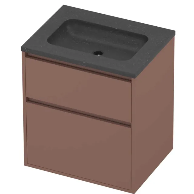 Proline Rollo Badmeubelset Hardsteen Elegant 60x46x67 cm Blue Stone Beauty Blush Rosé Goud
