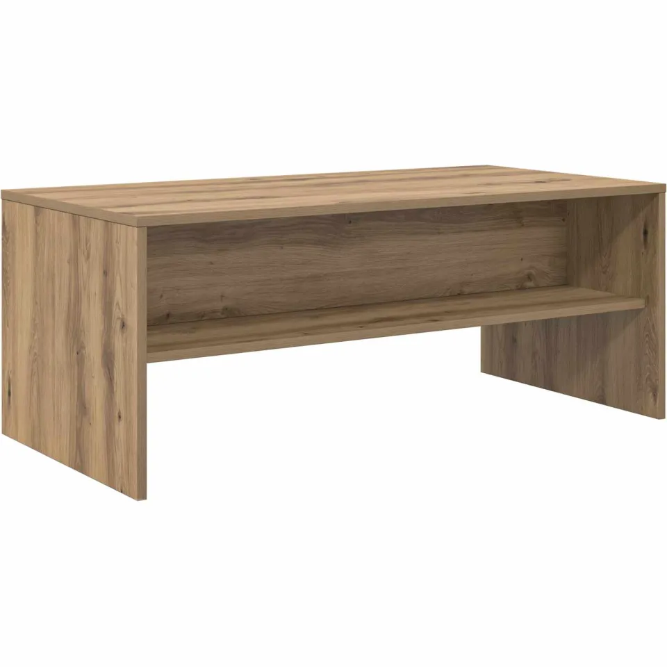vidaXL Salontafel Artisan Eiken 100 x 50 x 40 cm Bewerkt hout, foto 3
