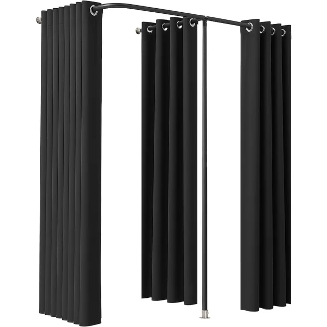 Vevor Paskamer Privacy Gordijnen Zwart 200x100x200cm