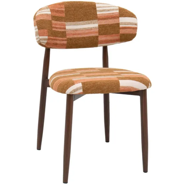 Giga Meubel eetkamerstoel Skara terracotta walnoot, foto 2