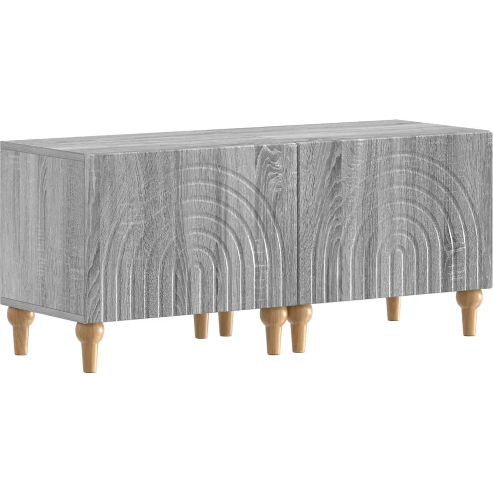 vidaXL 3-delige LED TV-kast Grijs Sonoma Bewerkt hout, foto 4