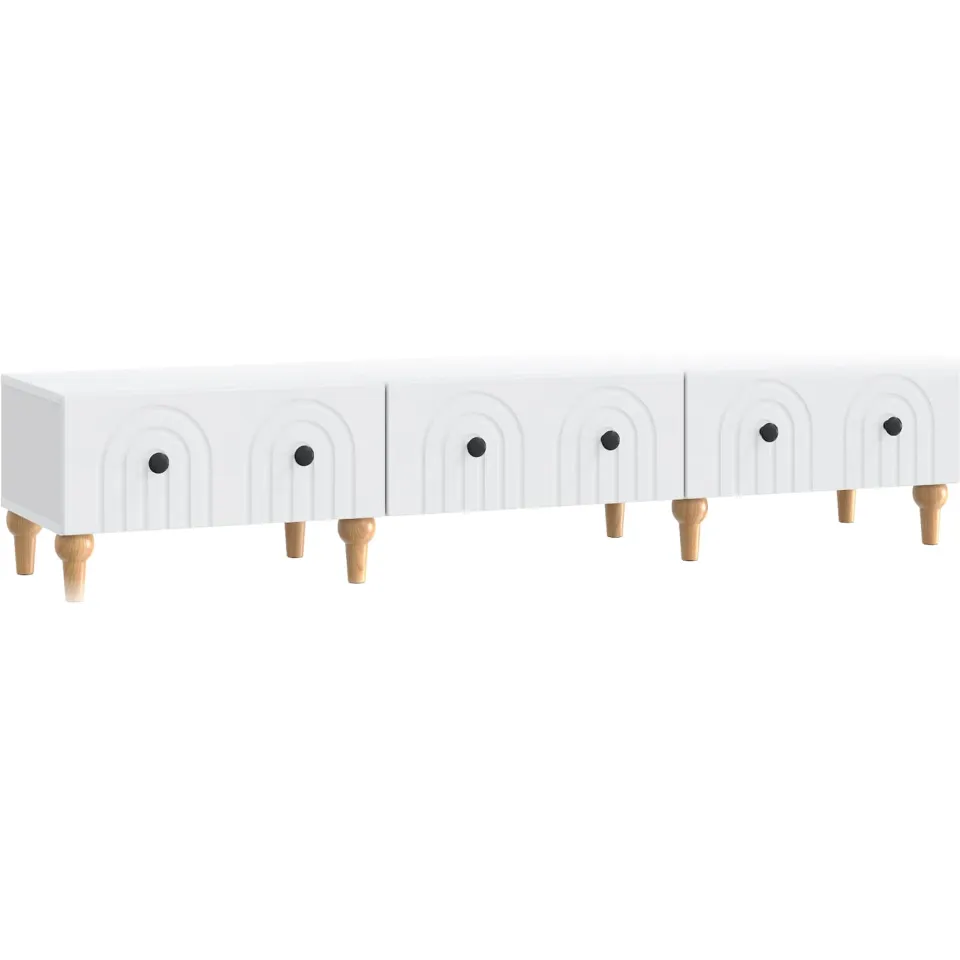 vidaXL TV-kast met lade Wit 147 x 34,5 x 30 cm Bewerkt hout, foto 3