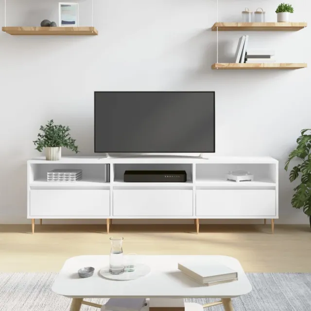 vidaXL Tv-meubel 150x30x44,5 cm bewerkt hout wit, foto 2